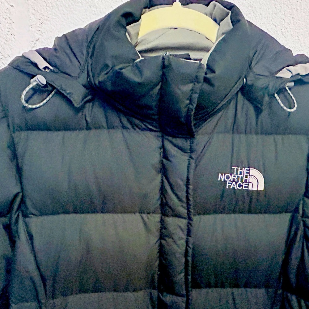 The North Face Long Women's  Puffer Jacket with Hood.  Size XS